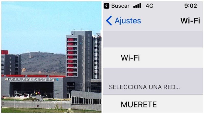 Escándalo: el desubicado nombre de la red de wifi de un hospital