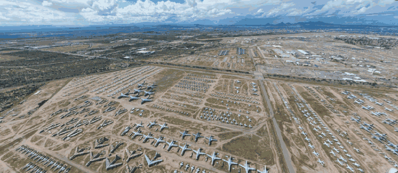 Check Out This Awesome Aerial 360º Image Of The Department Of Defense's Boneyard