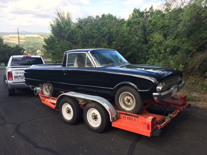 Illustration for article titled This Sweet Falcon Ranchero Just Showed Up Across the Street