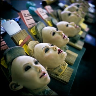 dolls in the factory