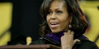 First lady Michelle Obama delivers commencement address at Bowie State University. (Getty Images)