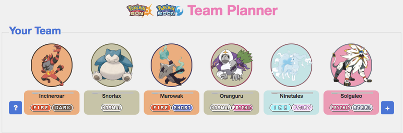 Pokémon Sun And Moon Planner Lets You Build The Perfect Team