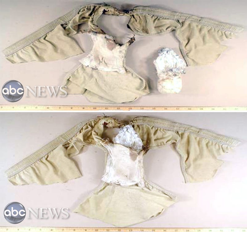 Illustration for article titled The Exploding Terrorist Underwear That Nearly Took Down a Plane