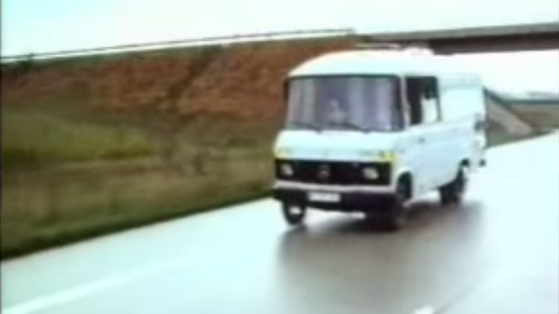 Ernst Dickmann’s autonomous Mercedes van in the 1980s
