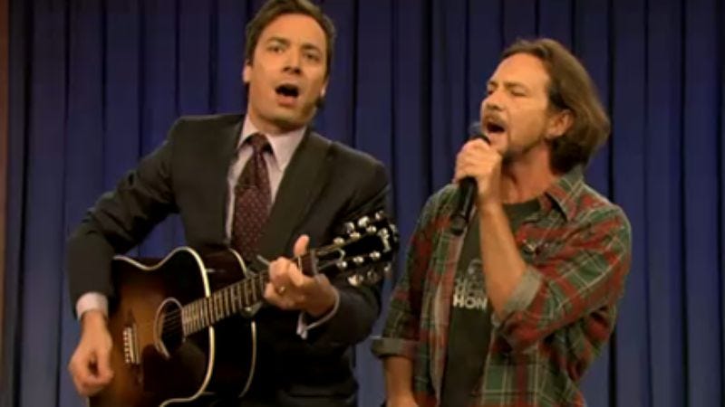 Illustration for article titled Pearl Jam debut new song on Fallon