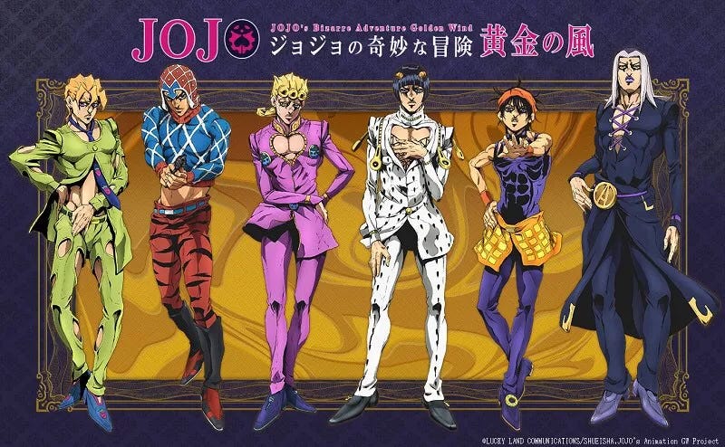 Illustration for article titled Here it is the first teaser of JoJo's Bizarre Adventure Part 5 : Golden Wind