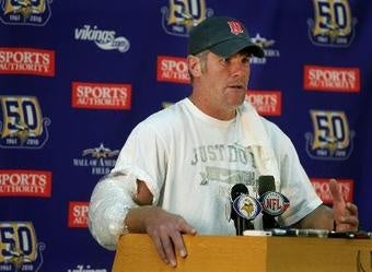 Illustration for article titled Lordie Lordie, Brett Favre Turns 41 Today