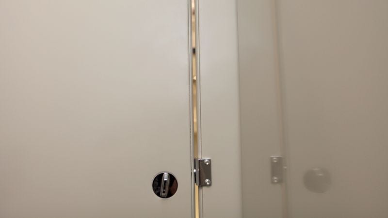 Narrow Gaps In Bathroom Stall Doors To Be Widened Monday