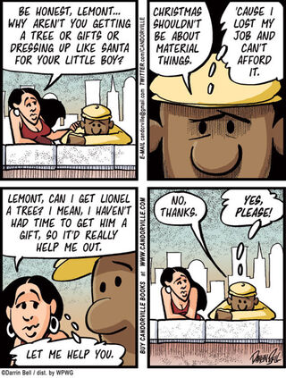 Illustration for article titled Candorville Comic: Material Things