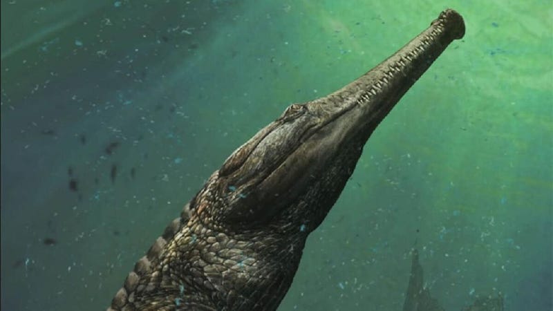 Illustration for article titled Imagine Getting Your Bones Crushed By This Bus-Sized CrocodileÂ
