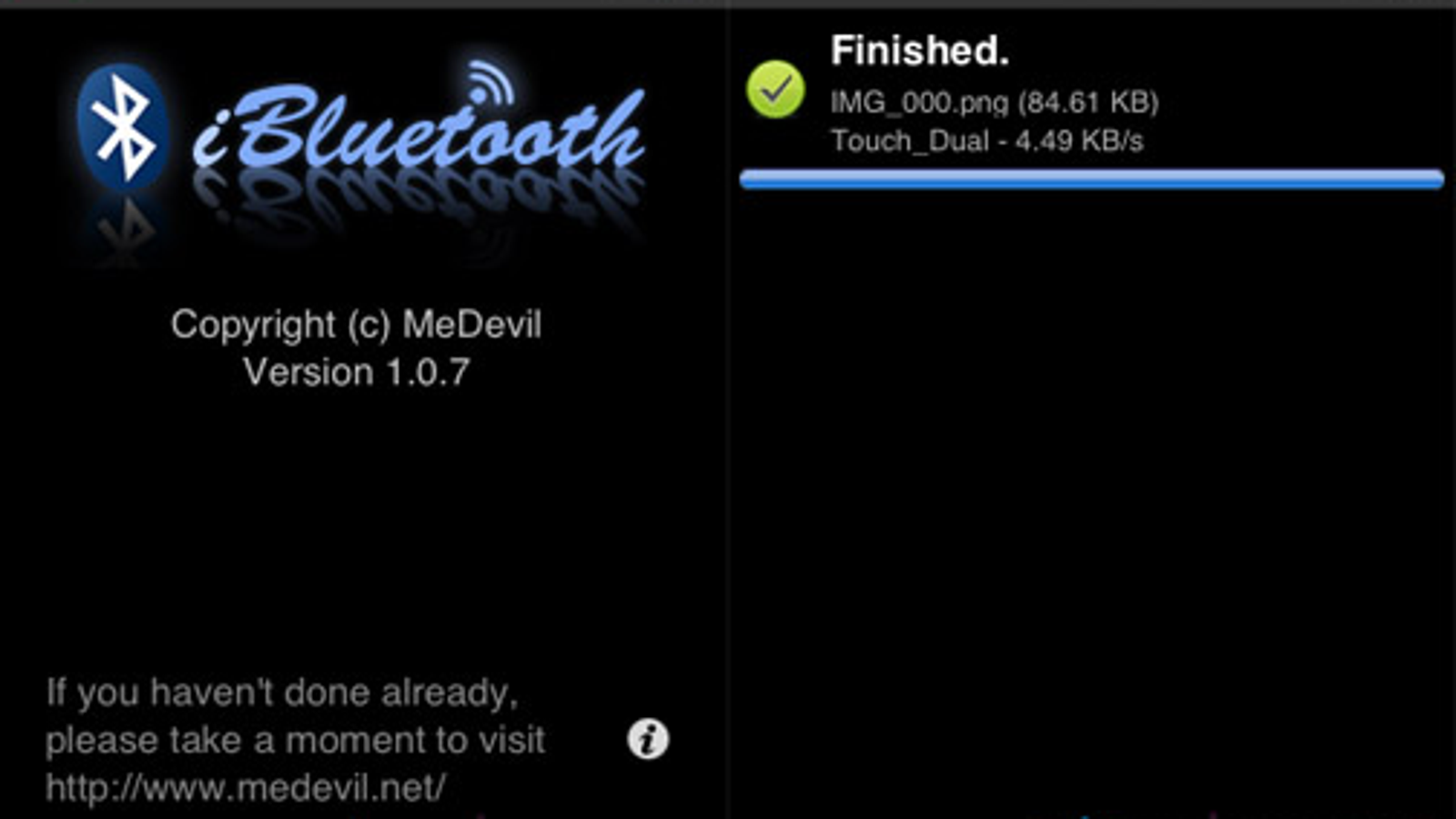how to receive bluetooth files on iphone