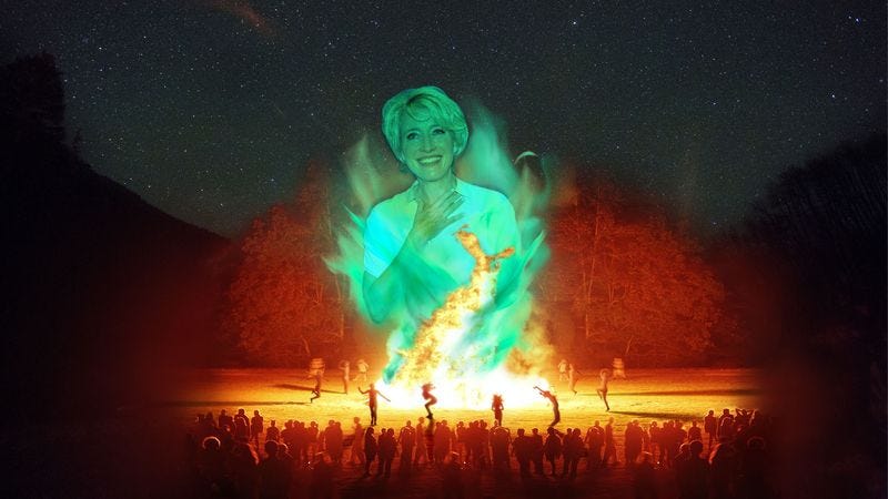 Illustration for article titled Nation’s Moms Dance Nude Around Moonlit Bonfire To Conjure Spirit Of Emma Thompson