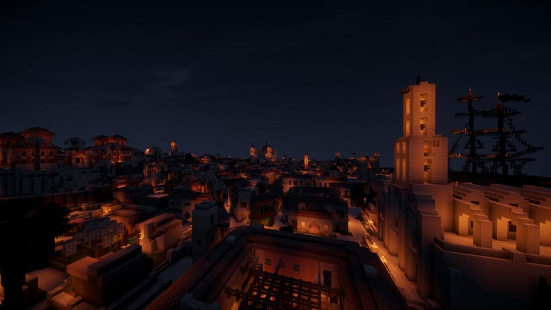 Havana from Assassin's Creed IV, Recreated in Minecraft