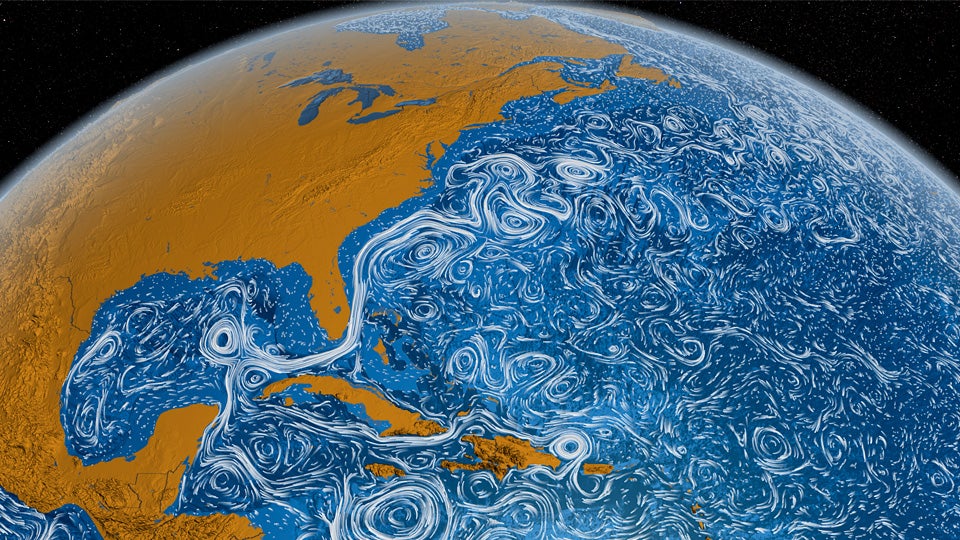 Time-Lapse of Ocean Currents Looks Like a Living Van Gogh Painting