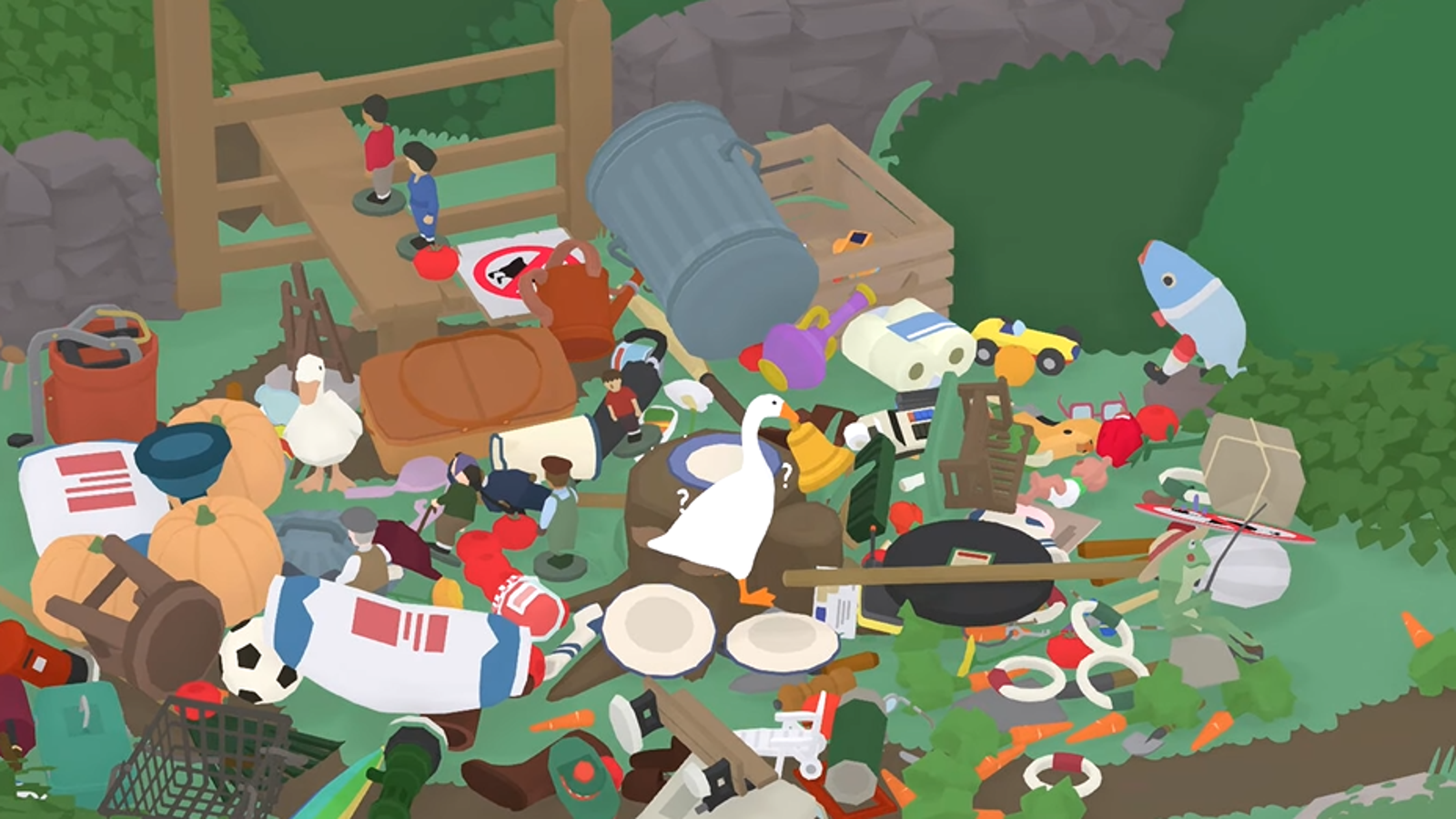 Untitled Goose Game Player Steals Every Last Thing, Drops It All Down A Hole