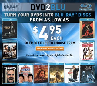 Illustration for article titled Would You Pay $5 To Upgrade an Old DVD to Blu-ray?