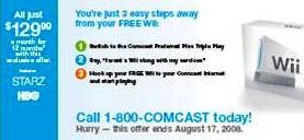 Illustration for article titled Comcast's Free Wii Offer Gets Official