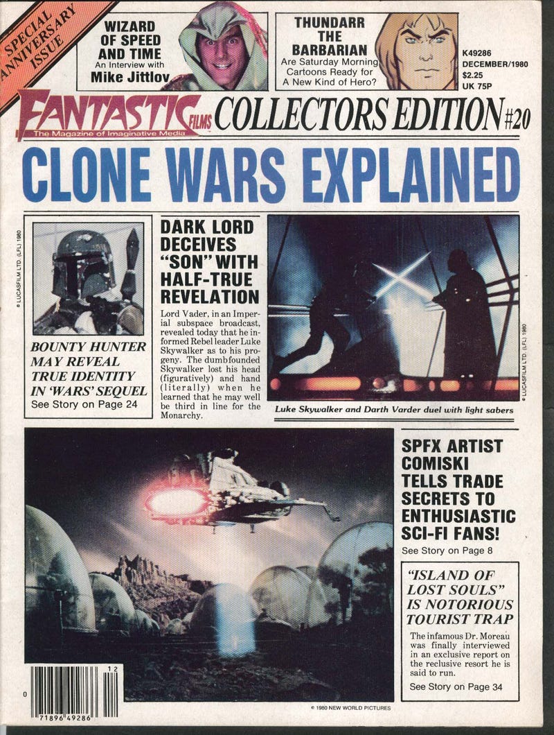 Illustration for article titled 1980 Star Wars Fan Speculation Is Weirdly Prescient, Also Batshit Insane