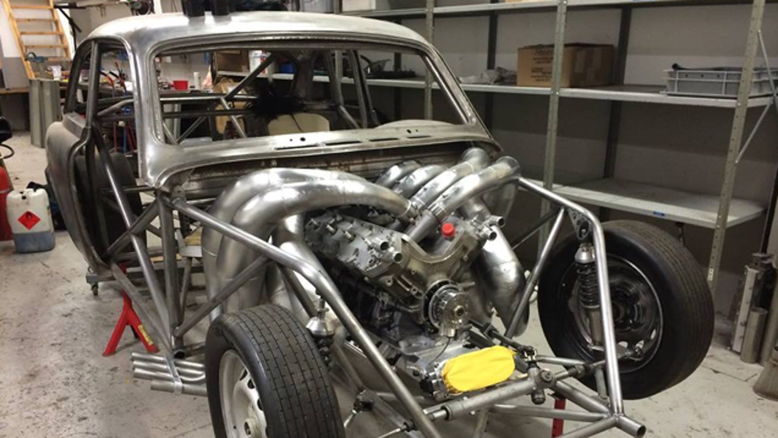 This Guy Is Making A Two Stroke V8 Volvo Amazon Because