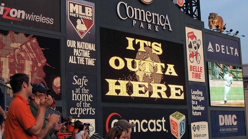 Illustration for article titled Stadium’s Pathetic Home Run Animation Doesn’t Even Show Ball Screaming While Leaving Earth