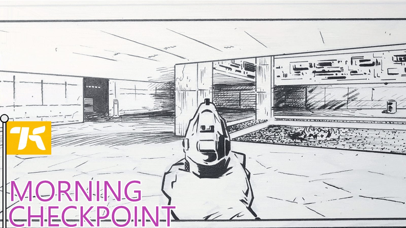 Doom Looks Good As A Black And White Comic Book