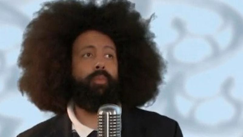 Illustration for article titled Reggie Watts made a shot-for-shot Rick Astley remake to RickRoll you with