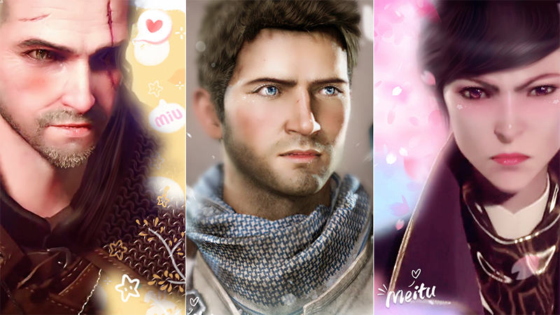 Illustration for article titled Meitu Transforms Video Game Heroes Into Beautiful Waifus