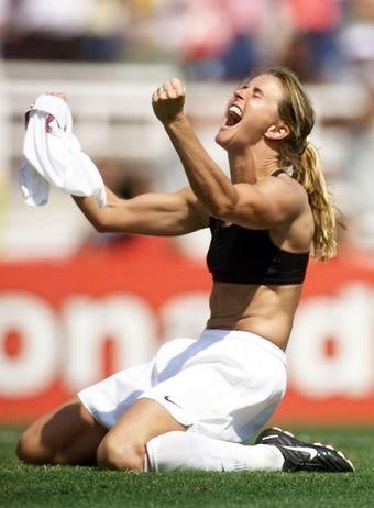 Illustration for article titled Brandi Chastain Reunited With Sports Bra