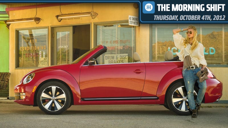 Illustration for article titled VW Shows 2013 Beetle Convertible, Mercedes B-Class Is Finally Coming, And GM's Turbo Is Born From Jets