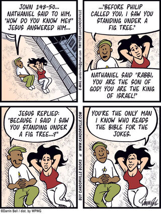Illustration for article titled Candorville Comic: Biblical Jokes
