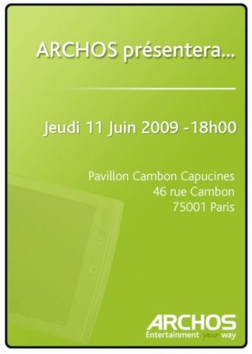 Illustration for article titled Archos Event Invitation Unsubtly Hints at Rumored Android MID