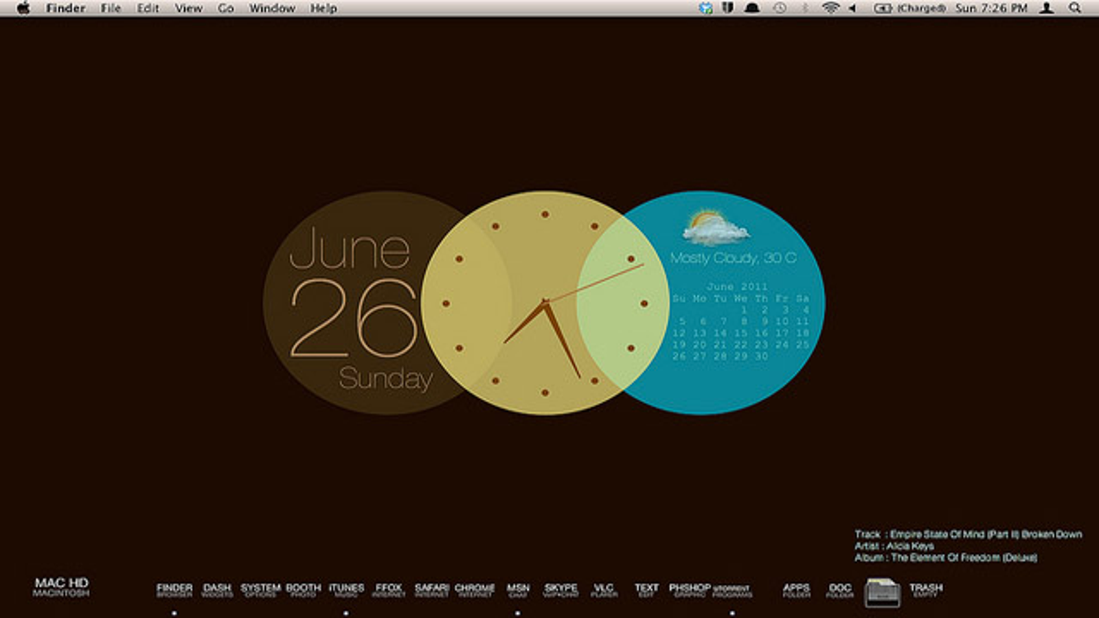 remove simple floating clock for mac