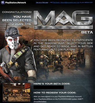 Illustration for article titled Did You Get Into The MAG Beta?