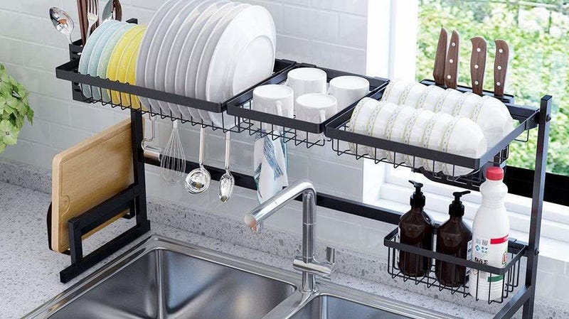 This Over The Sink Dish Rack Is Perfect For Tiny Kitchens