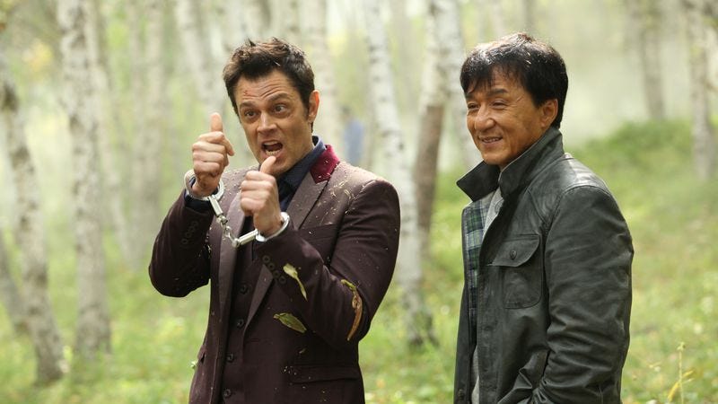Jackie Chan and Johnny Knoxville battle the ravages of age ...