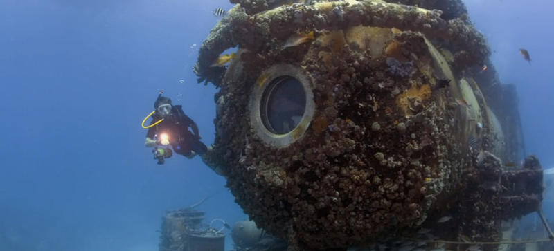 Illustration for article titled A Tantalizingly Brief Glimpse Inside Fabien Cousteau's Underwater Lab
