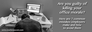 mistakes that kill employee morale www.courteouscom.com