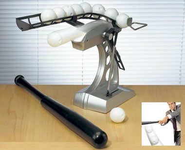 Illustration for article titled Desktop Batting Machine is Office-Appropriate