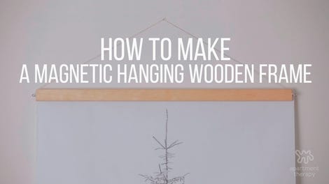 posters hanging without frame diy making clever trick damage holes any magnet won easy
