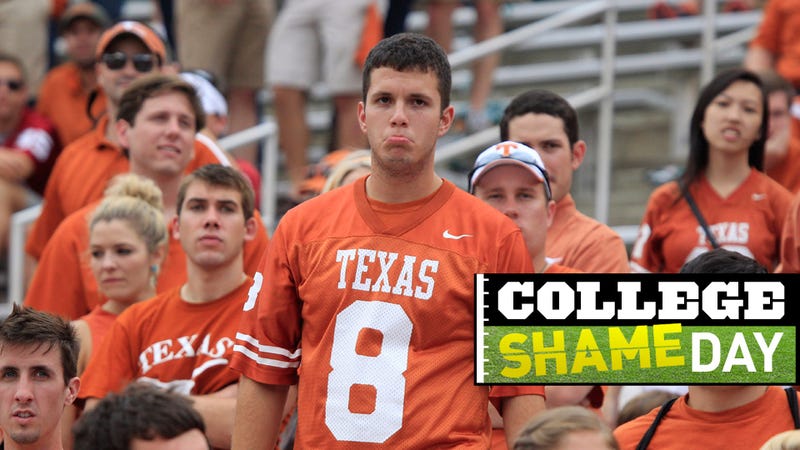Illustration for article titled College ShameDay: Who Embarrassed Themselves On Saturday (Besides Texas)?