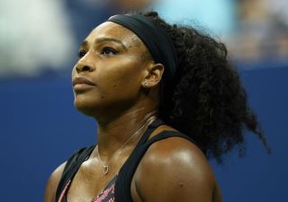 Serena Williams looks on in her match against Vitalia Diatchenko of Russia during the 2015 U.S. Open round 1 women’s-singles match at the USTA Billie Jean King National Center Aug. 31, 2015, in New York City.  DON EMMERT/AFP/Getty Images