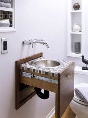 Illustration for article titled Sink-In-A-Drawer Is Space-Saving Optical Illusion
