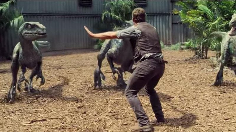 Chris Pratt Recreates That Jurassic World Raptor Meme During A Hospital