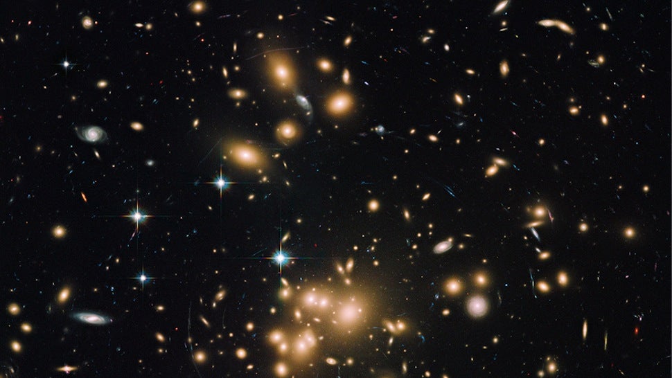 An incredible image of the biggest galaxy cluster we've ever seen