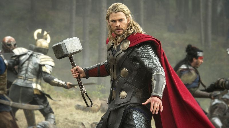 Chris Hemsworth as Thor in Thor: The Dark World