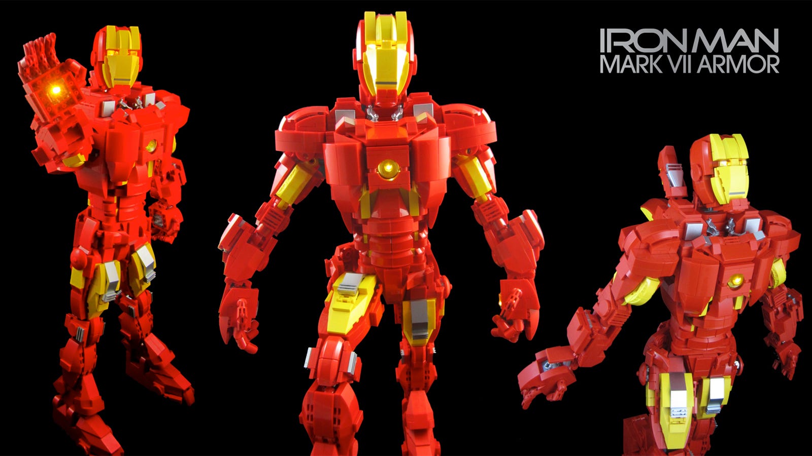 all the lego iron man suits