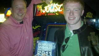Illustration for article titled Arcade Legend Sets Joust Tandem Record — With His Son