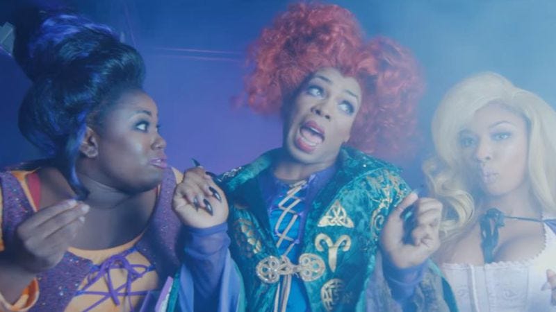 Illustration for article titled The witches of Hocus Pocus have fallen on hard times in Todrick Hall’s Hocus Broke-us