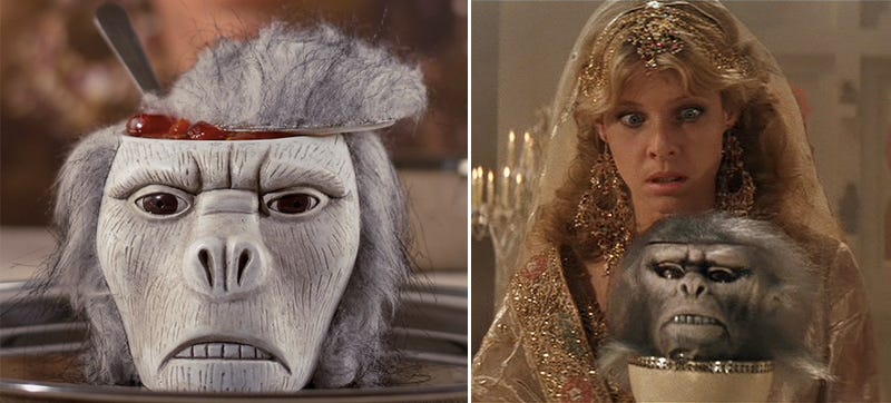 Illustration for article titled Decorate Your Temple of Doom With a Monkey Head Bowl Full of Fake Brains