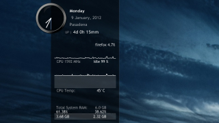 dual screen desktop system monitor rainmenter